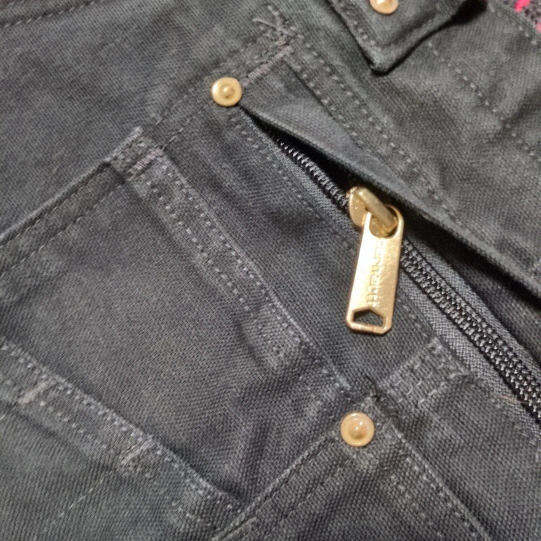 う*ら様 Carhartt ブラック オーバーオール　ダブルニー