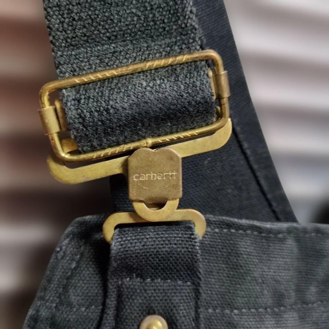 う*ら様 Carhartt ブラック オーバーオール　ダブルニー