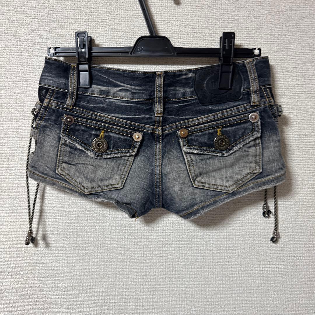 SONGEURd.i.a. 両サイド編み上げマイクロ丈パンツ