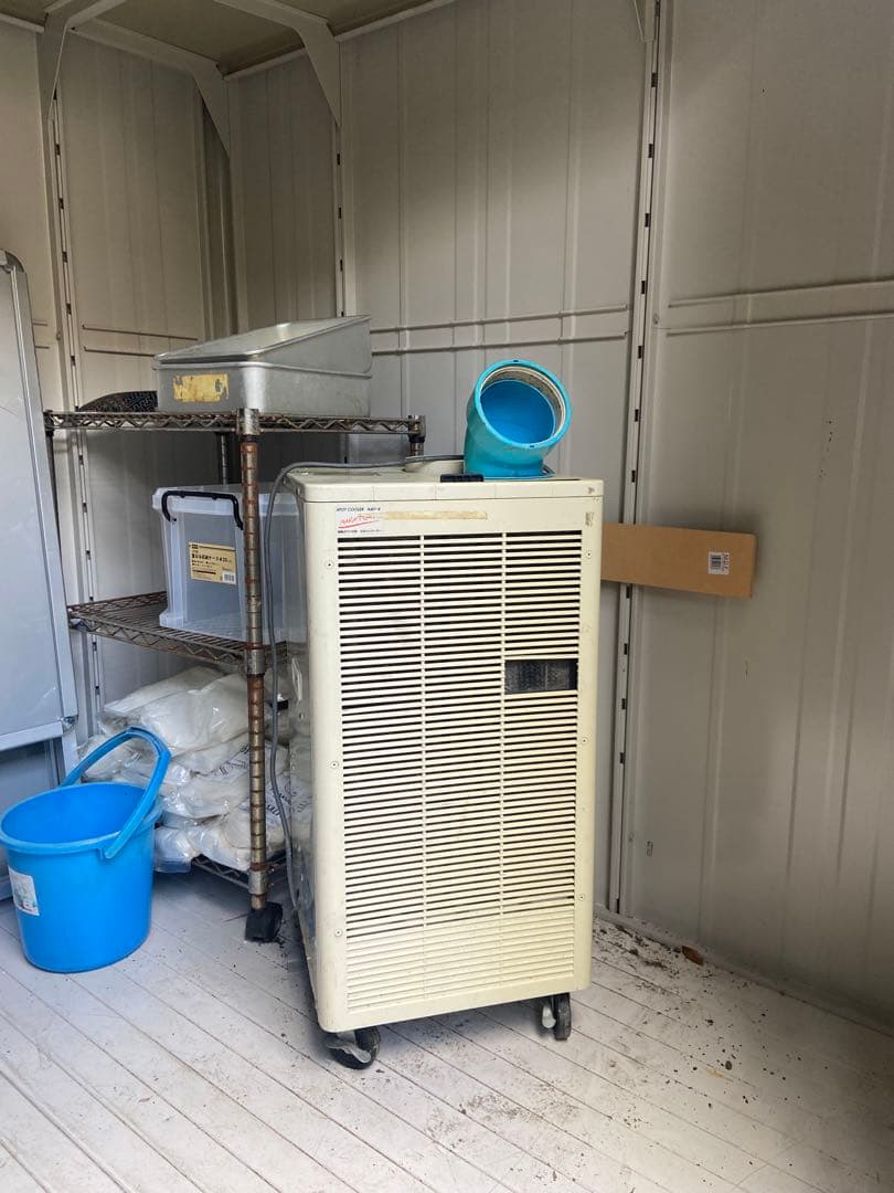 アイボリー 冷風機 キャスター付き