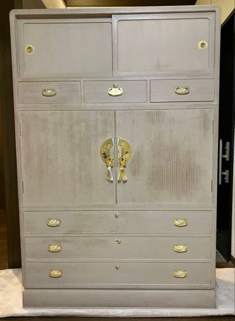 桐箪笥　桐タンス　3段構成