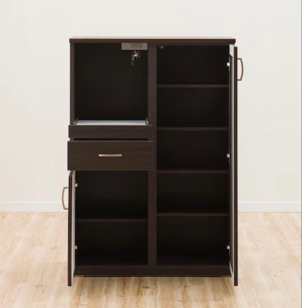 【ARI♡】ニトリ レンジボード コパンT 80MRB DBR