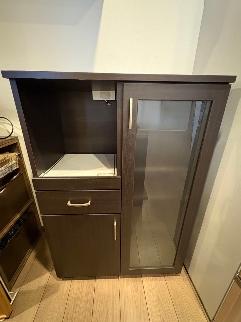 【ARI♡】ニトリ レンジボード コパンT 80MRB DBR