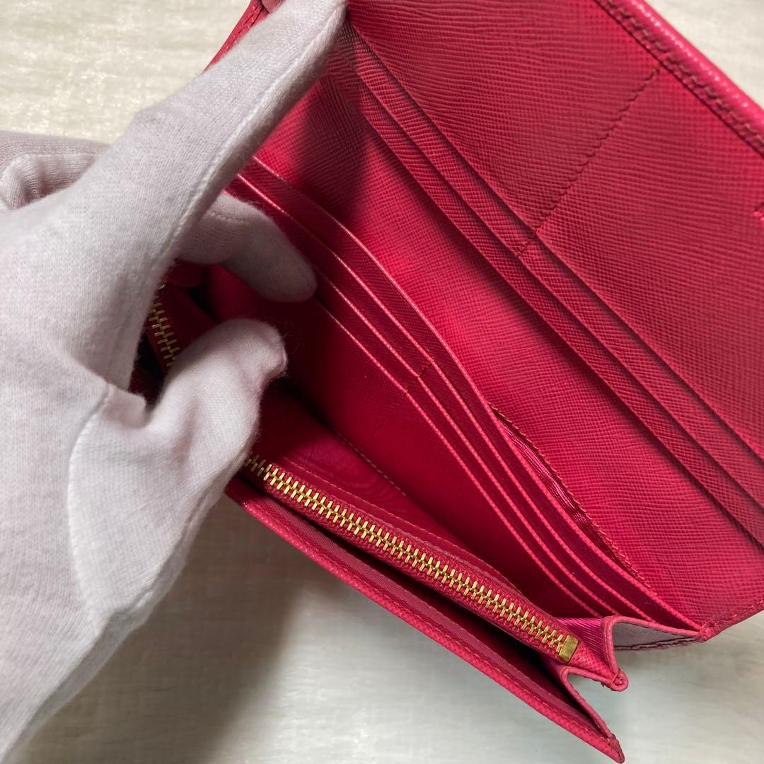 ラストセール　美品　PRADA プラダ　長財布　ロングウォレット　サフィアーノ