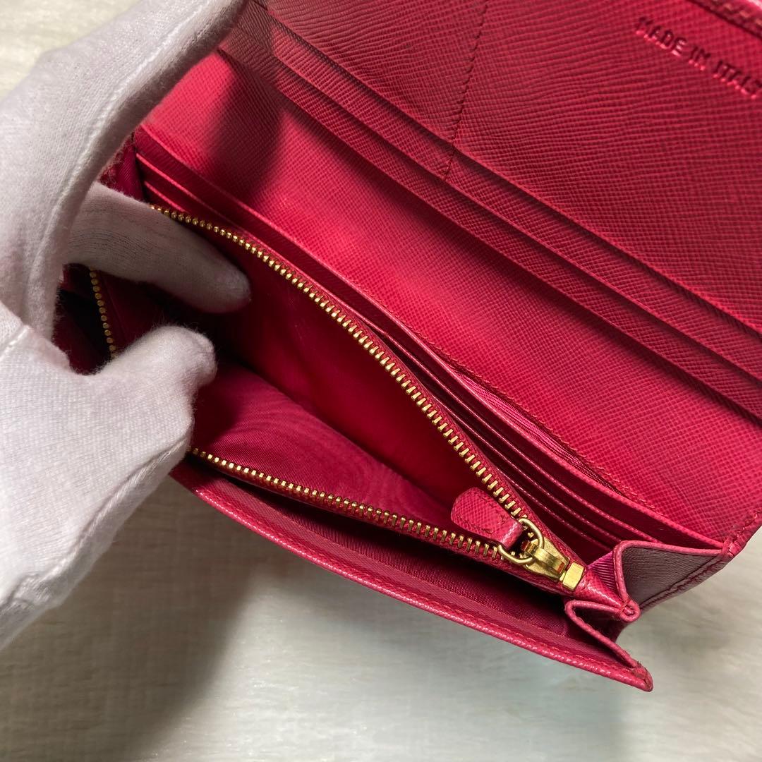 ラストセール　美品　PRADA プラダ　長財布　ロングウォレット　サフィアーノ