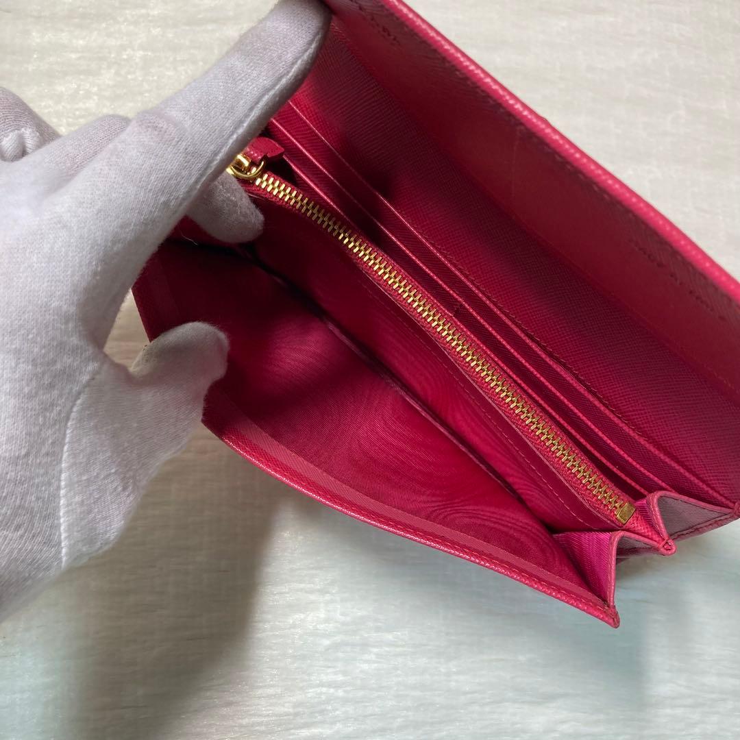 ラストセール　美品　PRADA プラダ　長財布　ロングウォレット　サフィアーノ