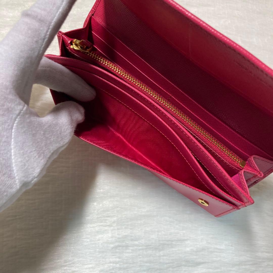 ラストセール　美品　PRADA プラダ　長財布　ロングウォレット　サフィアーノ