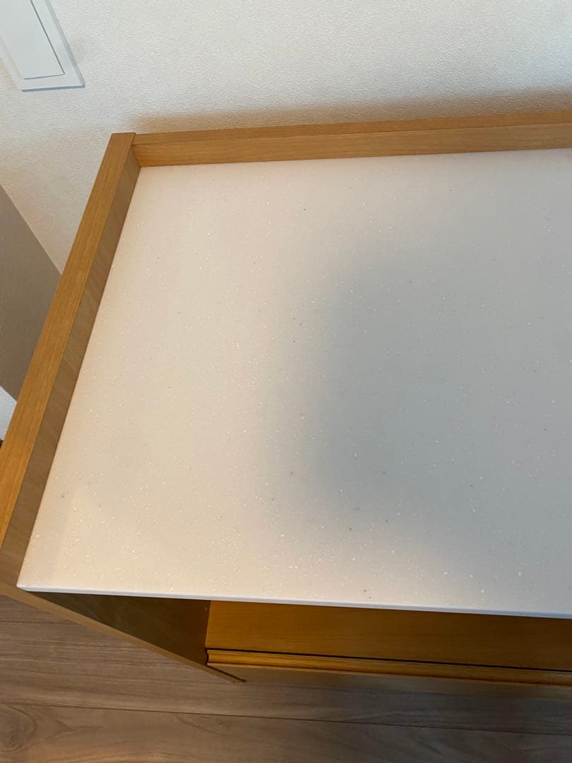 アルダー天然木人工大理石トップ間仕切りカウンターディノス　堀田木工