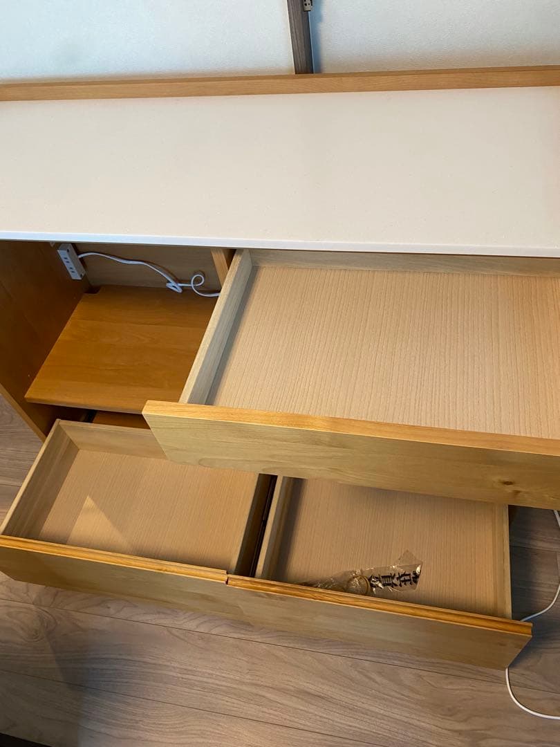 アルダー天然木人工大理石トップ間仕切りカウンターディノス　堀田木工