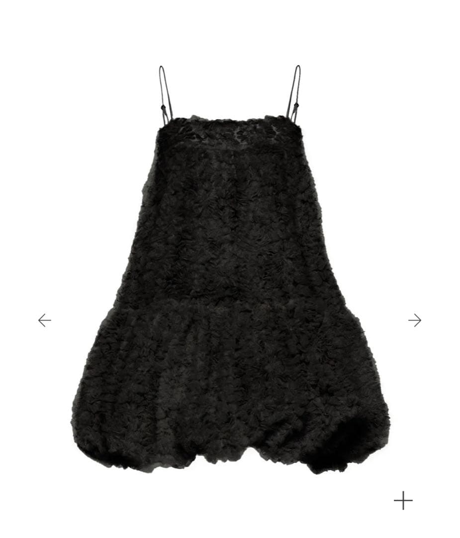 トップス POPPY TULLE BALLOON TUNIC (BLACK)