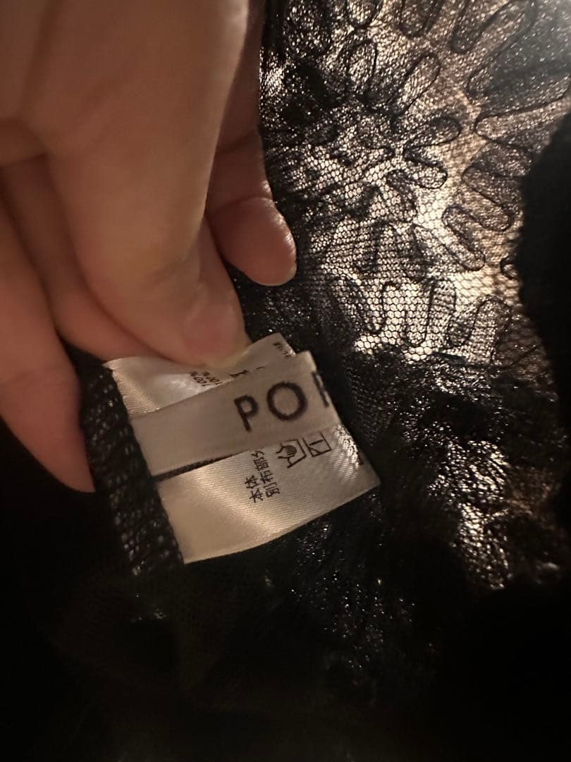 トップス POPPY TULLE BALLOON TUNIC (BLACK)