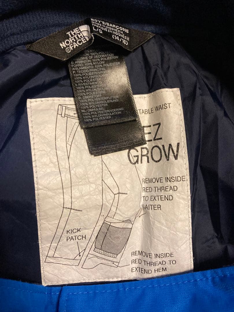 【ノースフェイス】スノーパンツ　ボトムス　キッズL スノーボードスキー