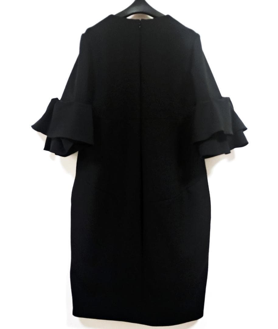 最安値 現行モデルYOKOCHANヨーコチャン ティアード パールワンピ36濃紺