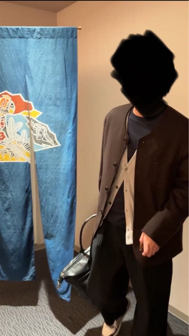 MAISON et VOYAGE カシミア ノーカラーブルゾン