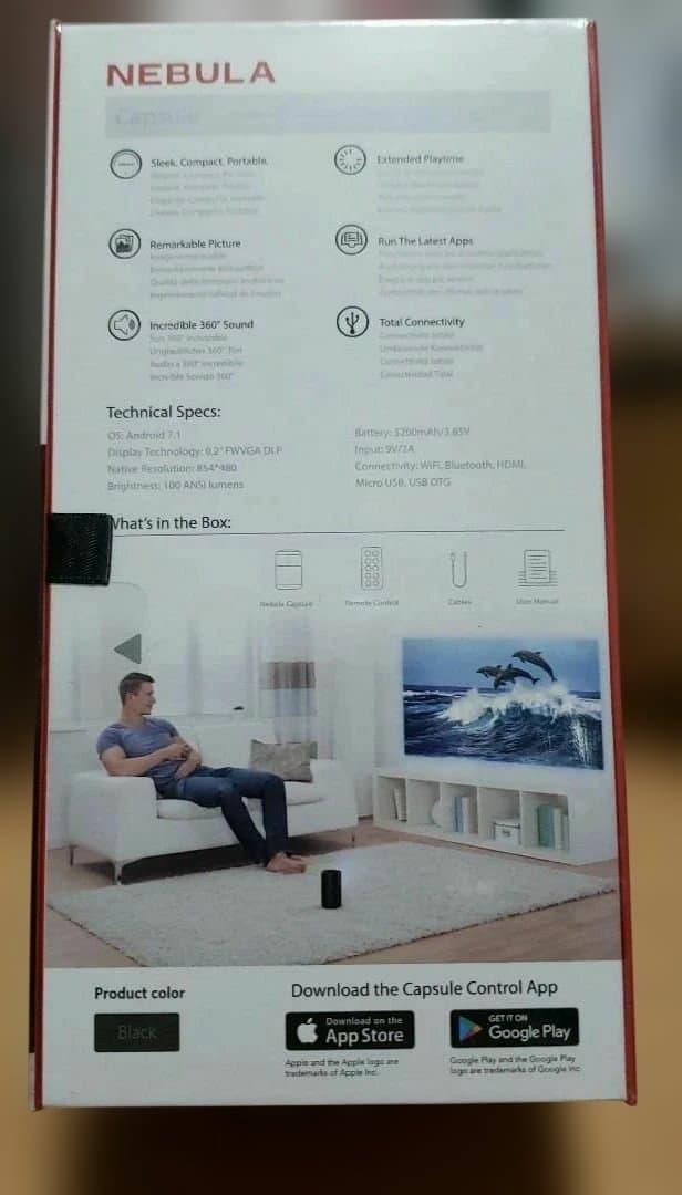新品未使用　NEBULA Capsule ポータブルプロジェクター