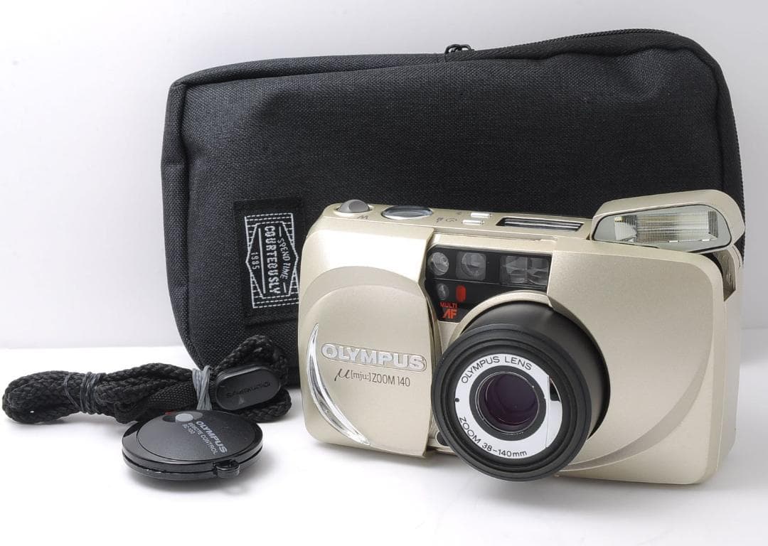 【動作品】OLYMPUS μ ZOOM 140 コンパクトフィルムカメラ
