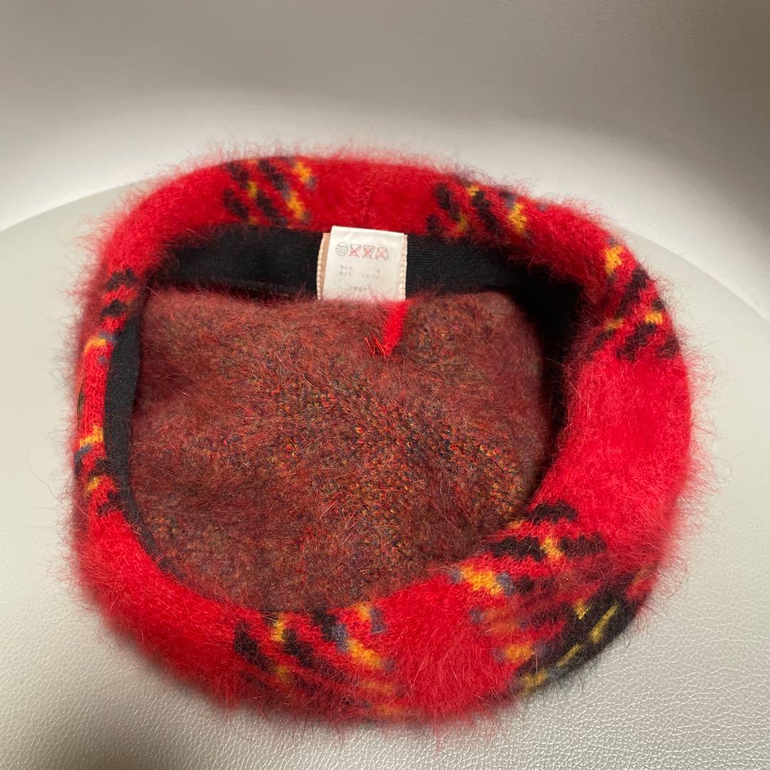 ヴィヴィアンウエストウッド 赤 チェック ベレー帽