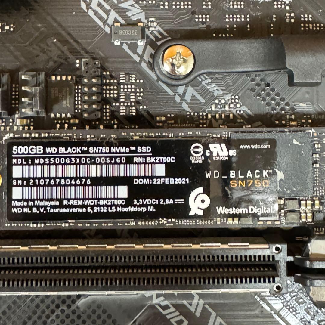 AMD 5600X+ROG B550-F メモリ16G SSD500Gセット