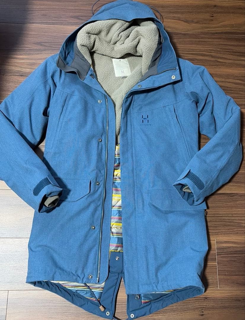 【ほぼ未使用】ホグロフス　シルヤンパーカー　XSサイズ（日本S〜M相当）