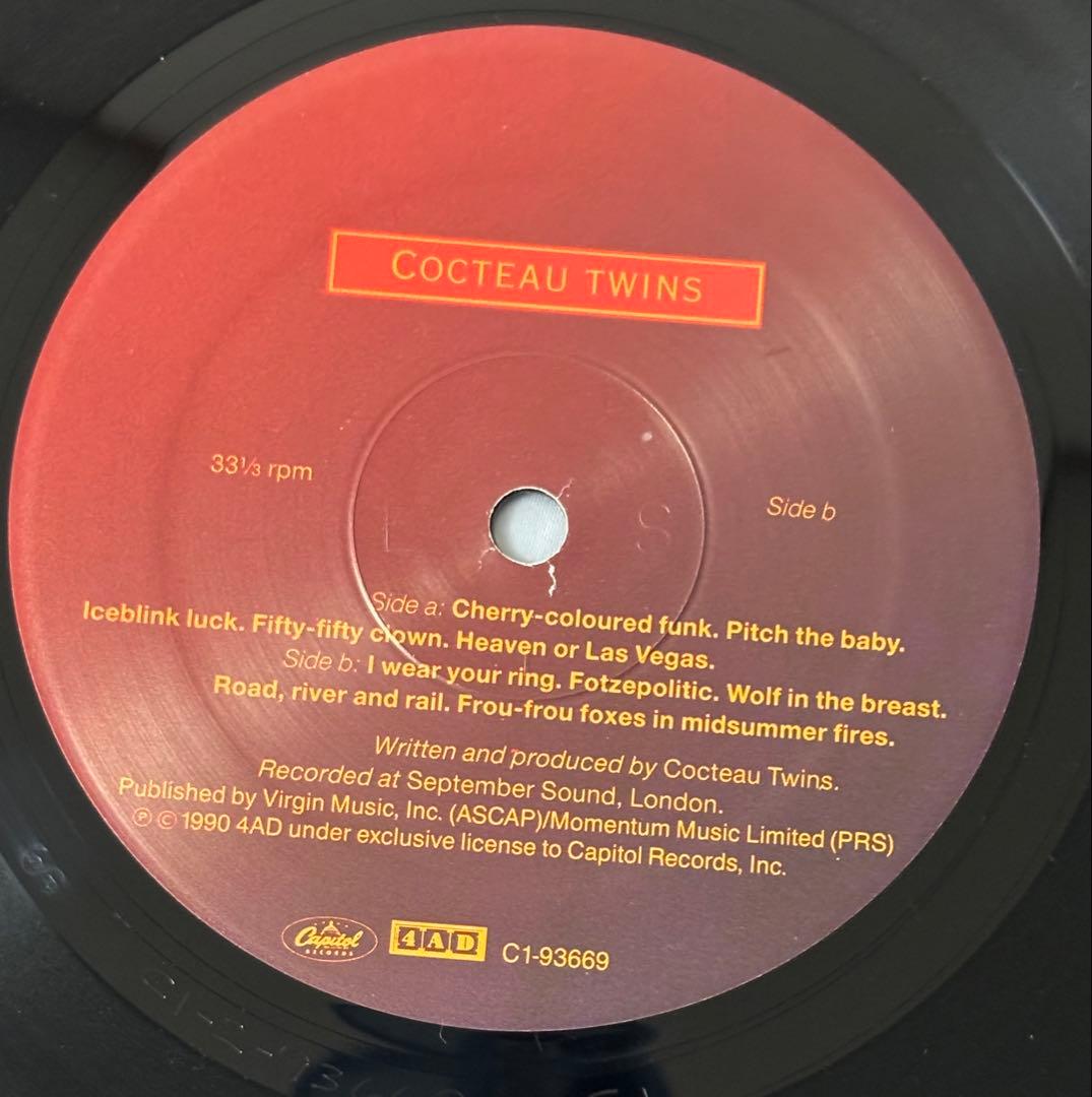 洋楽 Cocteau Twins Heaven or Las Vegas LP