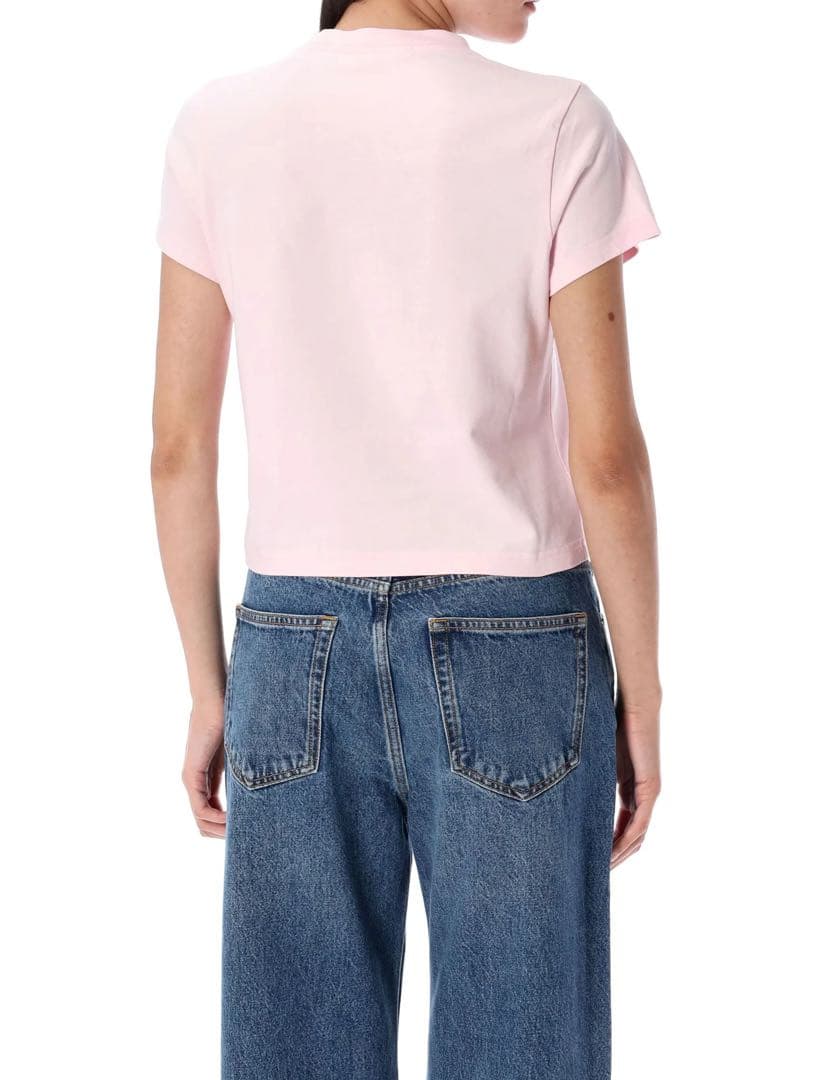 alexanderwang ピンク ショート丈Tシャツ