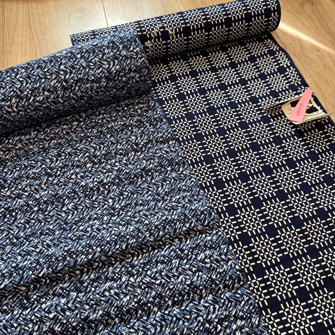 格安 リメイク　素材　 まとめ売り　着物　和服　10点　本染　浴衣　反物　三勝染