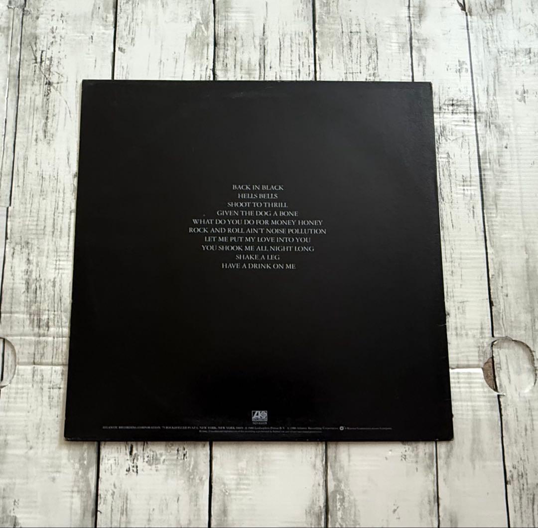 AC/DC Back in Black 見本版レコード