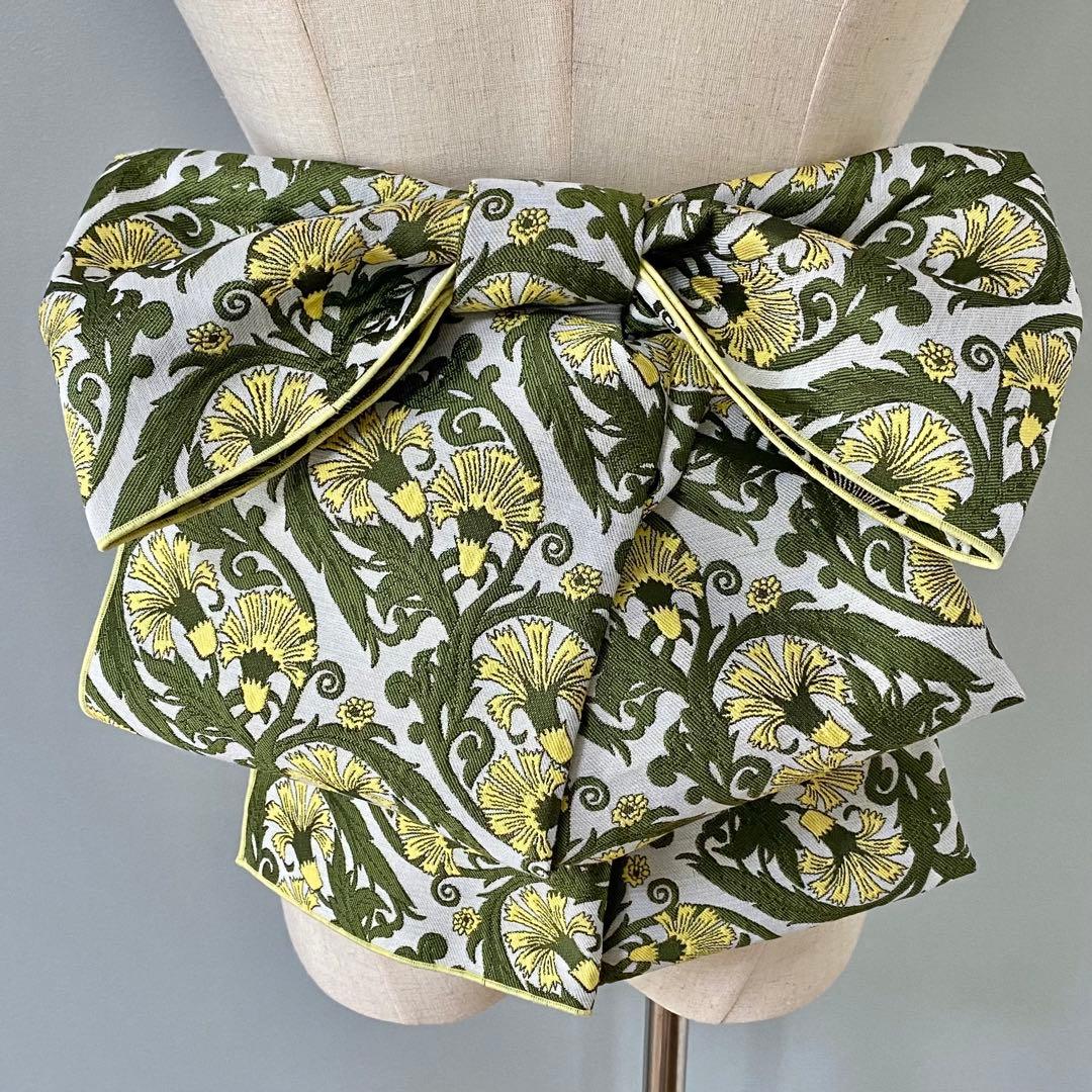 大人兵児帯　パレット　シェニールジャガードの長尺兵児帯　半幅帯