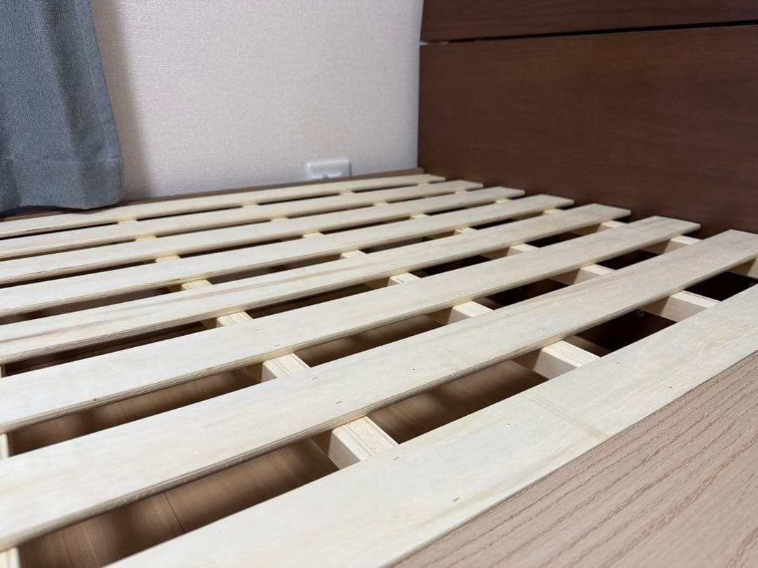 ダブルベッドフレーム 引出し収納付