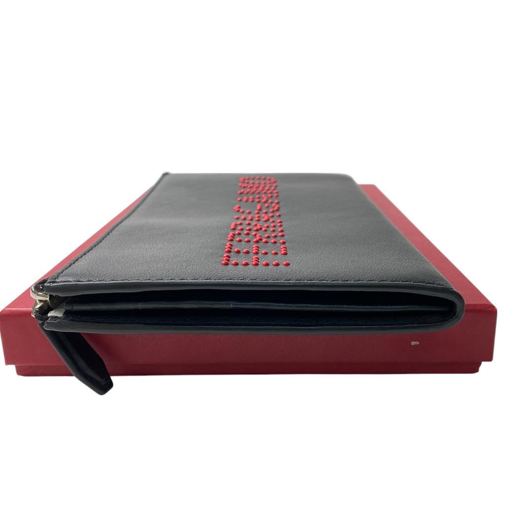 美品 フェラガモFERRAGAMO クラッチバッグ ロゴスタッズ 24-A121