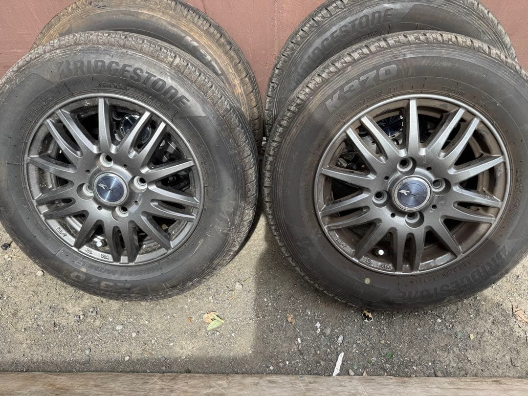 送料込み　軽バン　軽トラック用ホイール　145/80R12 4本セット