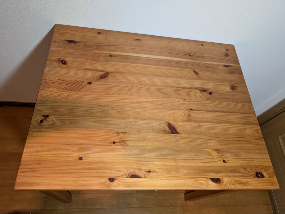 ■送料込■無印良品 ドレッサー パイン材 デスク コスメ台 化粧 鏡 卓上ミラー