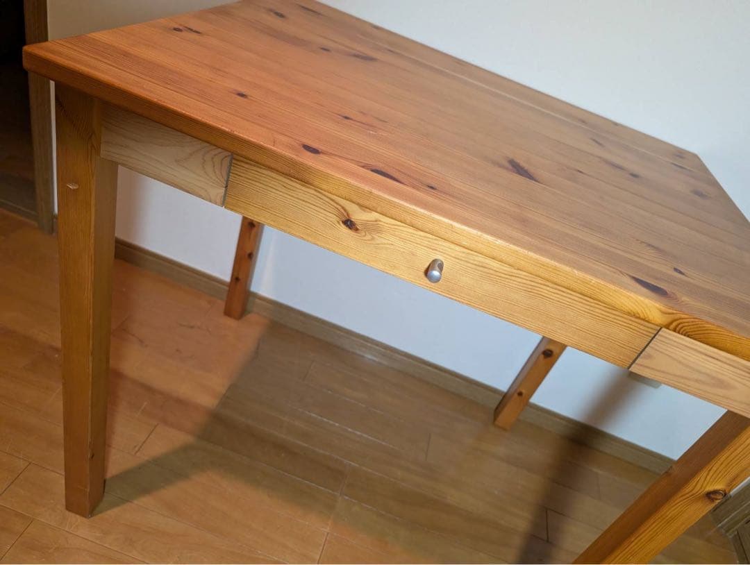 ■送料込■無印良品 ドレッサー パイン材 デスク コスメ台 化粧 鏡 卓上ミラー