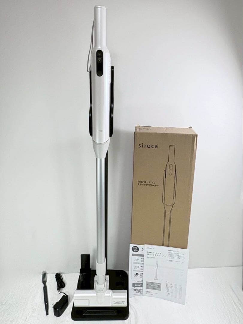 展示品 シロカ コードレススティッククリーナー かるピカ SV-SP371