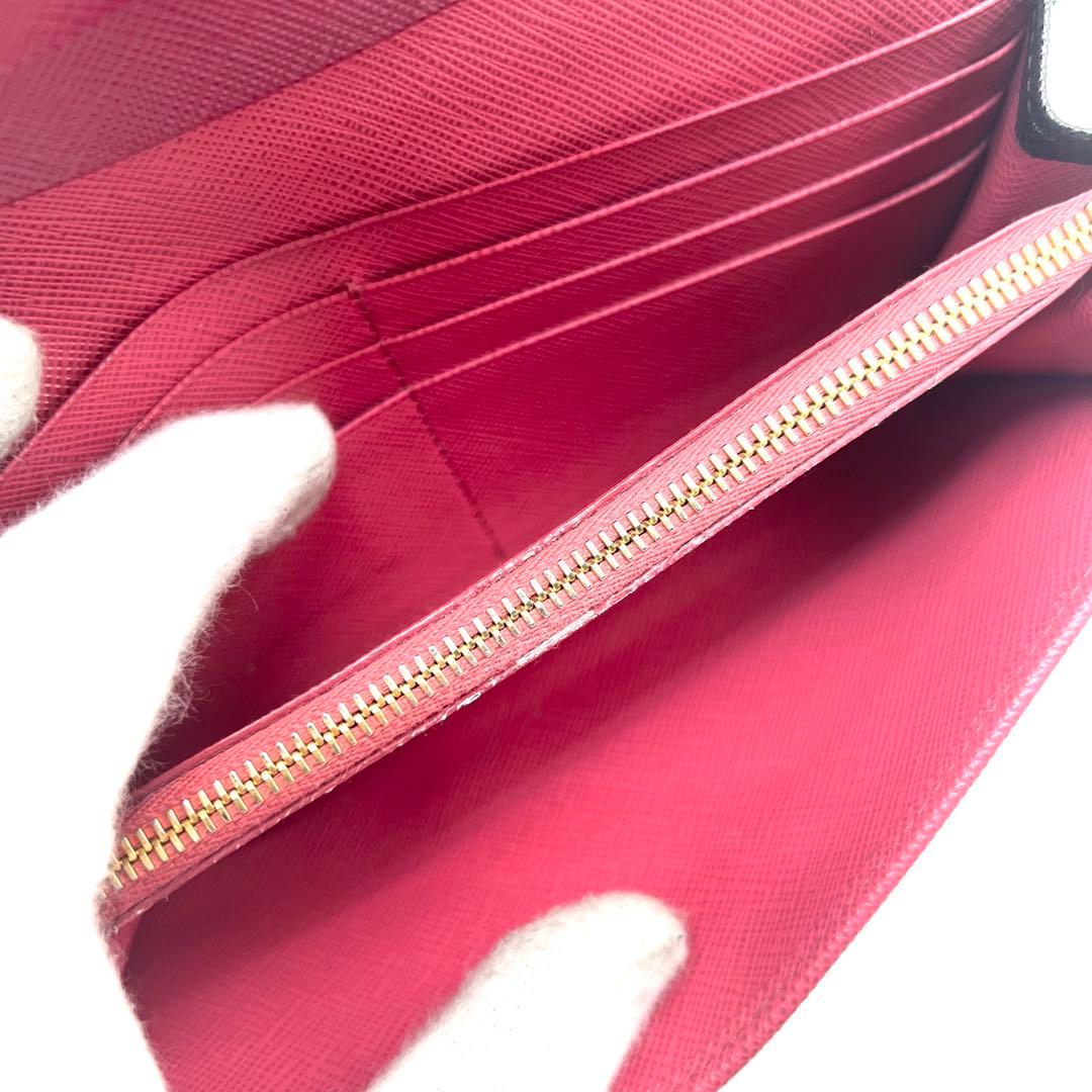 極美品✨プラダ マルチカラーフラップ 長財布 サフィアーノ ゴールド金具