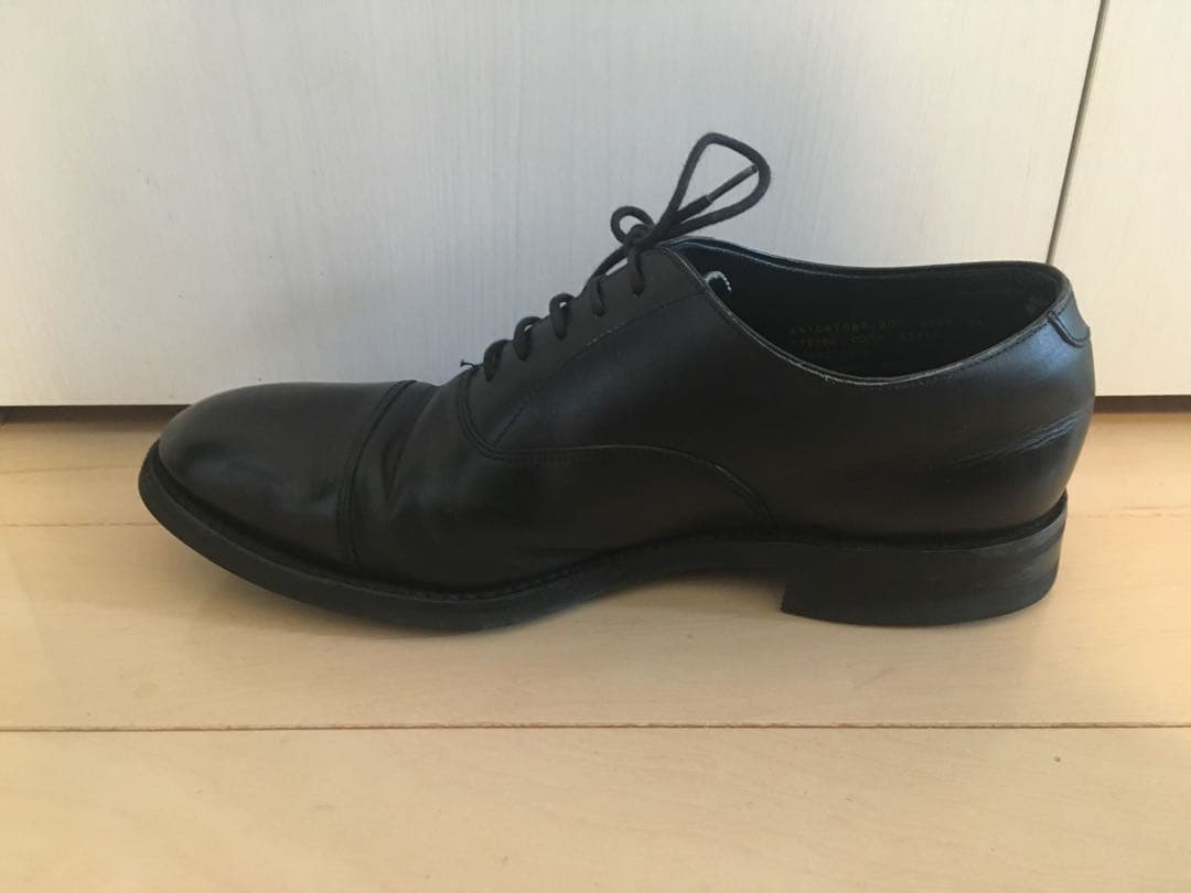 英国製紳士靴 ストレートチップ 黒 UK6.5F 25.5cm 冠婚葬祭ビジネス