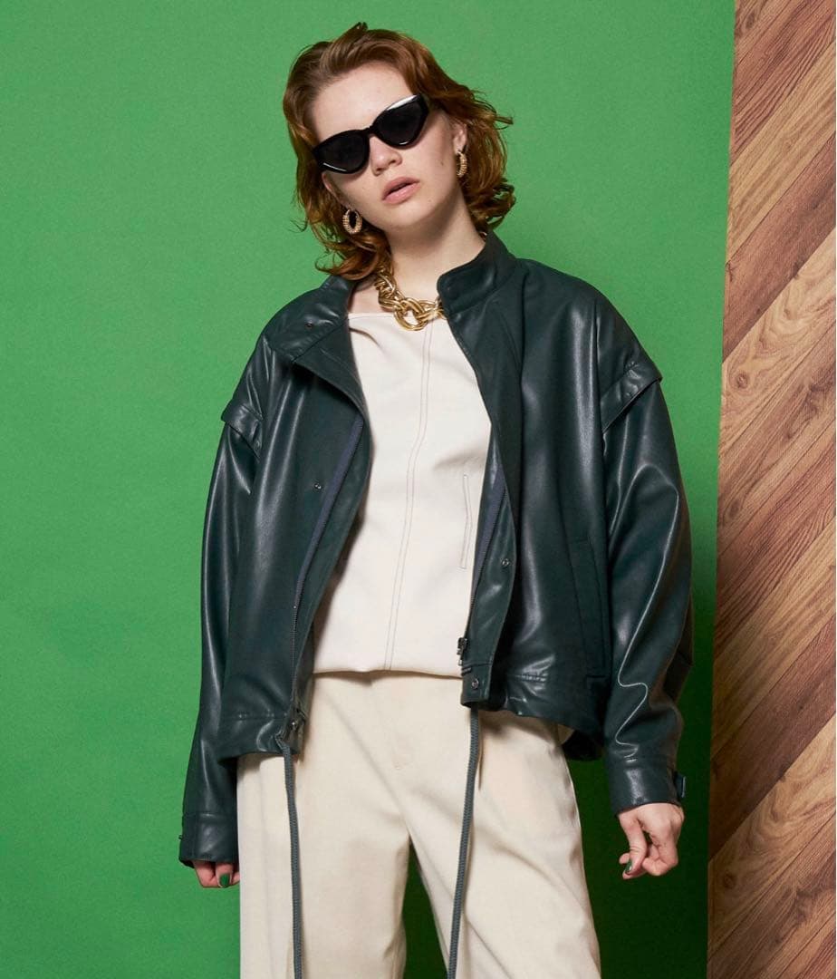 MAISONSPECIALメゾンスペシャル　ヴィーガンレザーモッズコート 新品