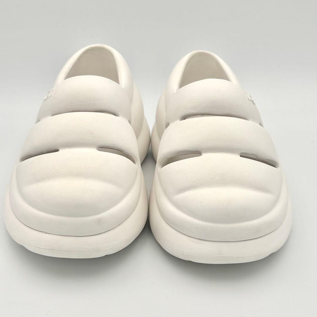 【新品級】UGG スポート イヤー クロッグ ホワイト 厚底 25cm