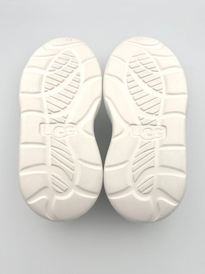 【新品級】UGG スポート イヤー クロッグ ホワイト 厚底 25cm