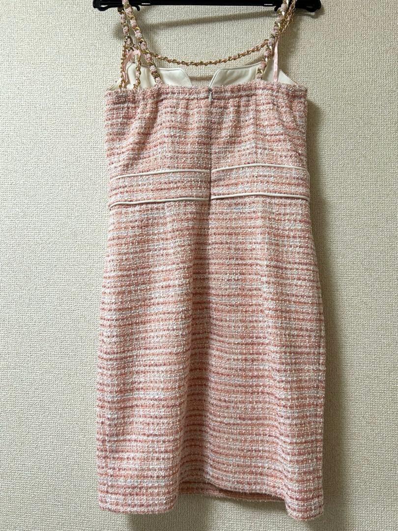 ピンク ツイード タイトドレス　an エンジェルアール　sugar