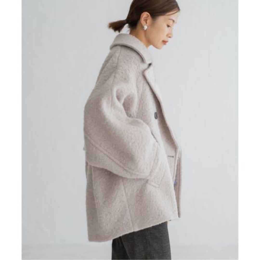 イエナ　IENA ループインレイショートコート　38 ナチュラル