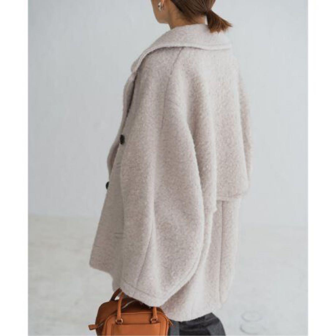 イエナ　IENA ループインレイショートコート　38 ナチュラル