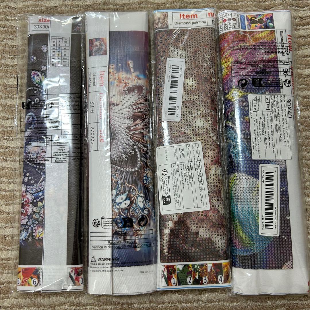 ダイヤモンドアートキット　まとめ売り 11点 おまけあり　動物　多め