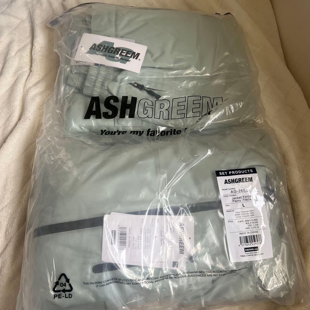 ASHGREEM (アッシュグリーム)の ミントグリーン スノーボードウェア上下