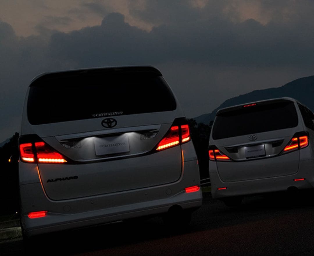 新品20アルファードヴェルファイア用ファイバーフルLEDテールランプ V3