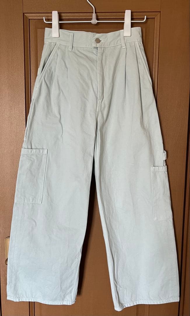 humoresque ペインターパンツ　デニム ミントグリーン