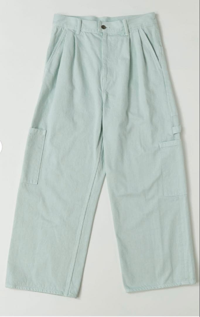 humoresque ペインターパンツ　デニム ミントグリーン