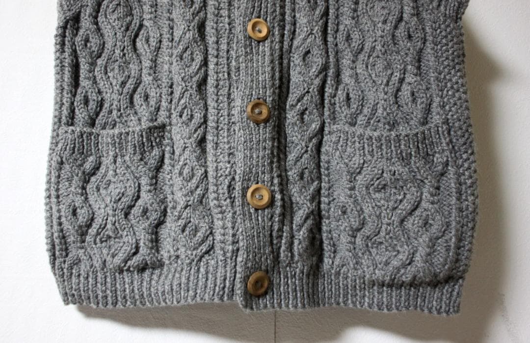 スコットランド製 インバーアラン シップス別注 フィッシャーマン ニットベスト