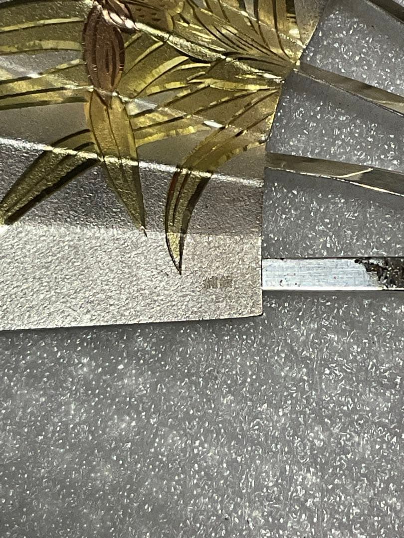 銀製／扇の置物。【ケースは御座いませんのであしからず　お部屋のインテリアとして】