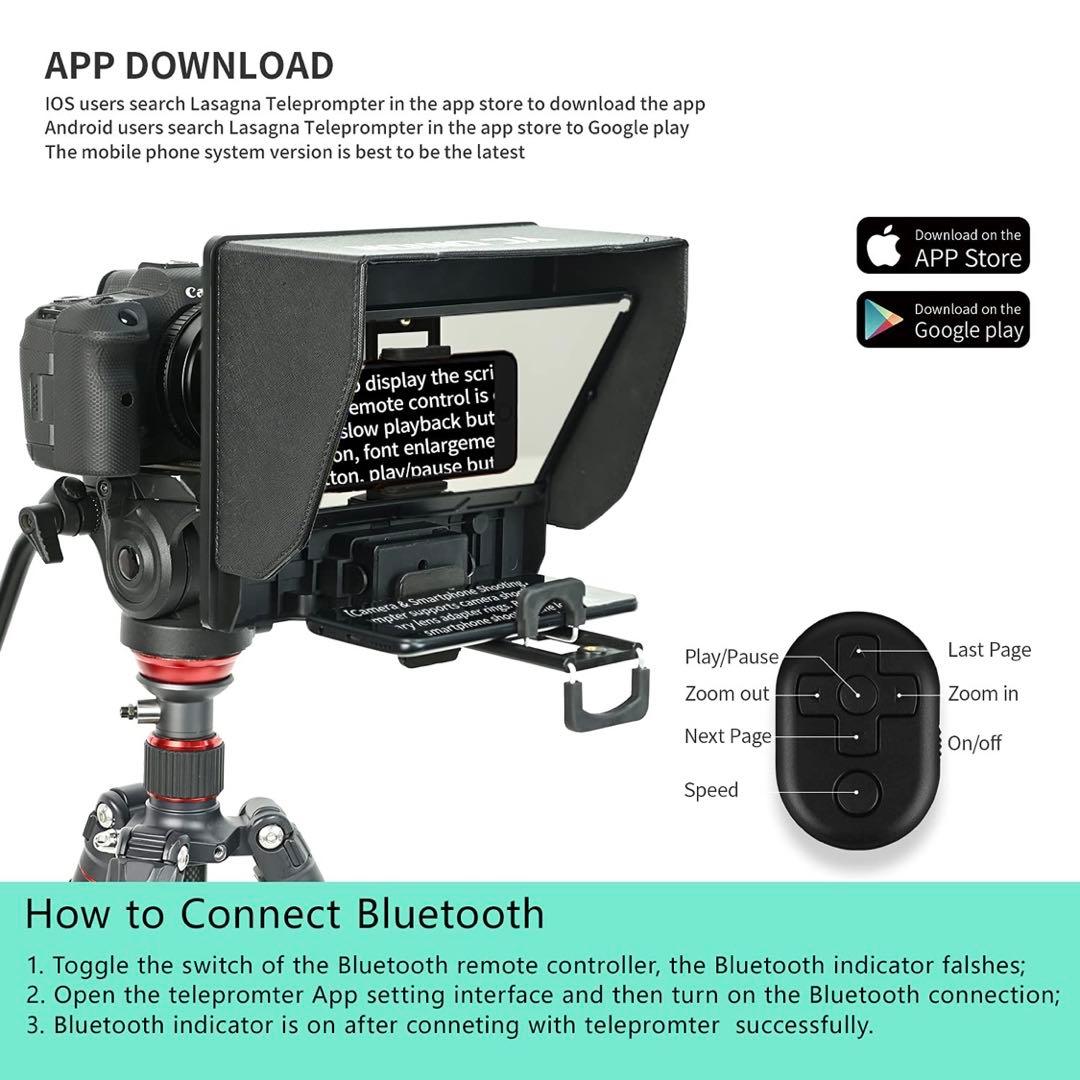 新品★テレプロンプター タブレット/スマートフォンカメラ用 Android対応